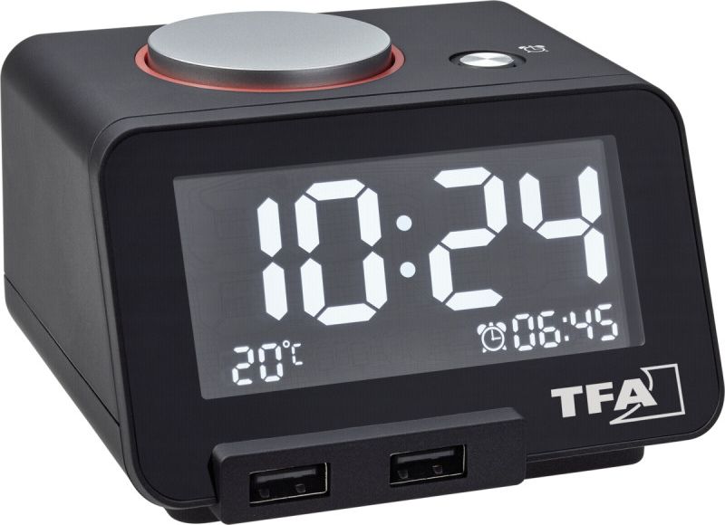TFA TFA 60.2017.01 Homtime Digital Alarm Clock - 60.2017.01 radio, radiopulksteņi