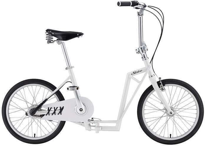 The-sliders Lite White gustowny i komfortowy, skladany rower, hulajnoga 2w1 Sliders Lite White (0590987662211) Pilsētas velosipēds