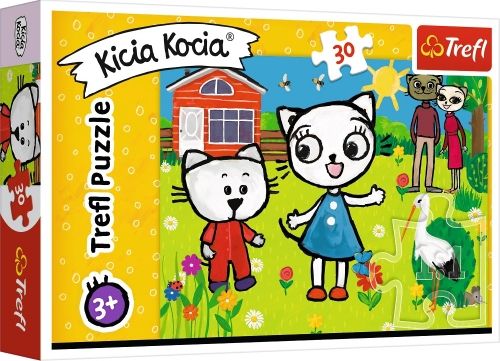 Trefl Puzzle 30 elementow Przygody Kici Koci 18264 TR (5900511182644) puzle, puzzle