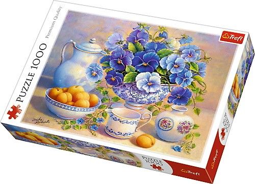 Trefl Puzzle 1000 pieces - Blue bouquet (GXP-645608) puzle, puzzle