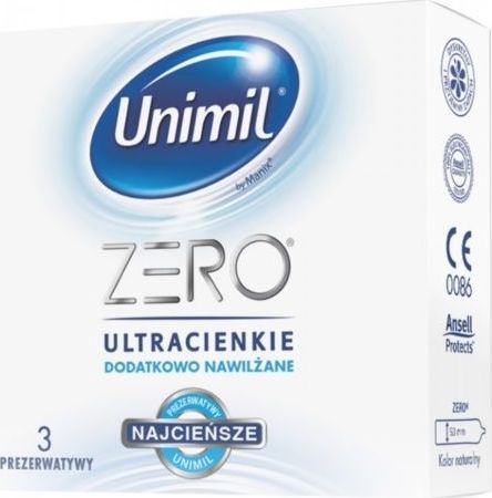 UNIMIL UNIMIL_Zero lateksowe prezerwatywy 3szt 5011831093586 (5011831093586)