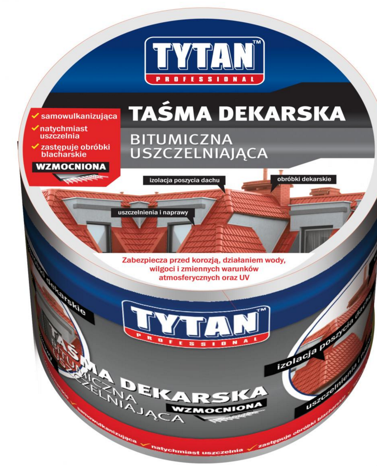 Tytan Tasma uszczelniajaca dekarska czerwona 150mm 10mb (DAT-TF-CR-150WZ)