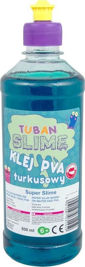 TUBAN Klej do papieru PVA 500 ml turkusowy GXP-704944 (5901087031459) materiāli konstruktoriem