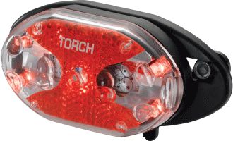 TORCH Tail light TAIL BRIGHT 5X CARRIER FIT black (TOR-54020)