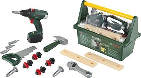 Theo Klein Bosch toolbox with cordless drill konstruktors