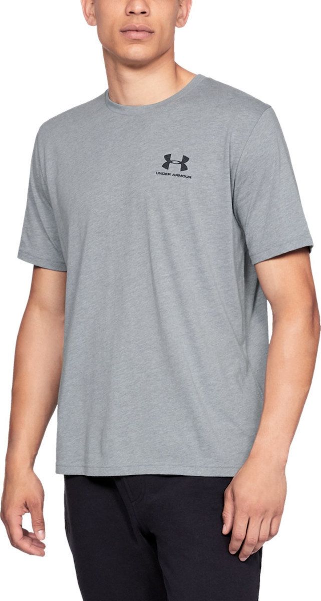 Under Armour Koszulka meska Sportstyle Left Chest SS szara r. XL (1326799036) 1326799 036 (192007703128)