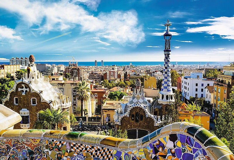 Trefl Puzzle 1500 pieces Park Guell, Barcelona puzle, puzzle