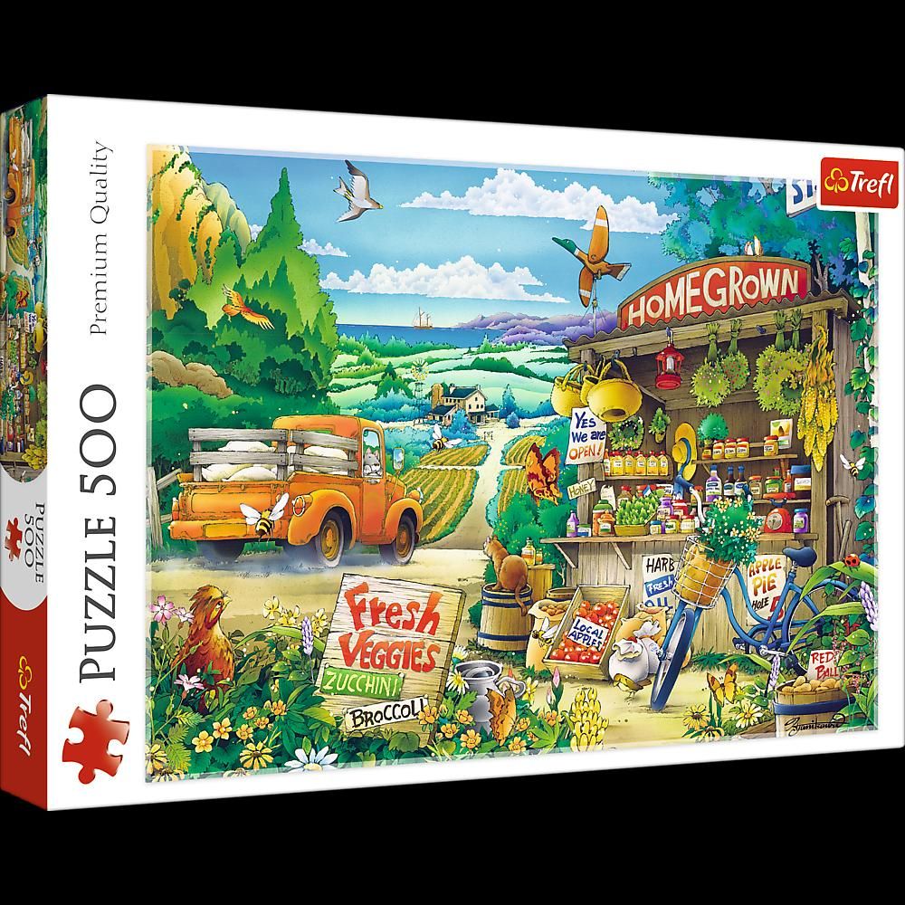 Trefl Puzzle 500 Poranek na wsi 340946 (5900511373523) puzle, puzzle