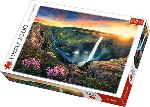 Trefl Puzzle 2 000 pieces Haifoss Waterfall, Iceland (27091) puzle, puzzle