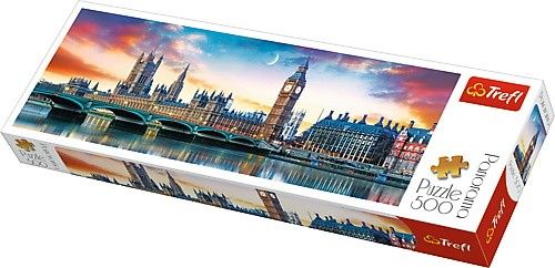 Trefl Puzzle, 500 elementow. Panorama - Big Ben i Palac Westminsterski (GXP-645443) GXP-645443 (5900511295078) puzle, puzzle