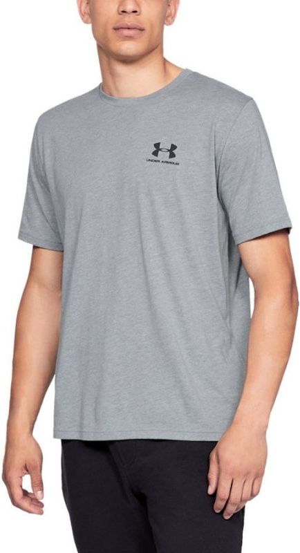 Under Armour Koszulka meska Sportstyle Left Chest SS szara r. S (1326799-036) STECH-1326799036*S (0192007702541)