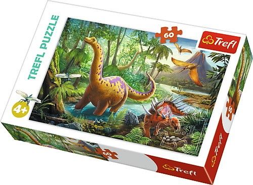 Trefl Puzzle, 60 pieces - Wanderings of the Dinosaurs (GXP-645413) puzle, puzzle