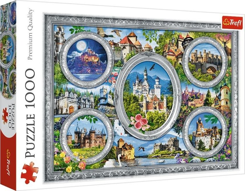 Trefl Puzzle 1000 Zamki Swiata TREFL 344353 (5900511105834) puzle, puzzle