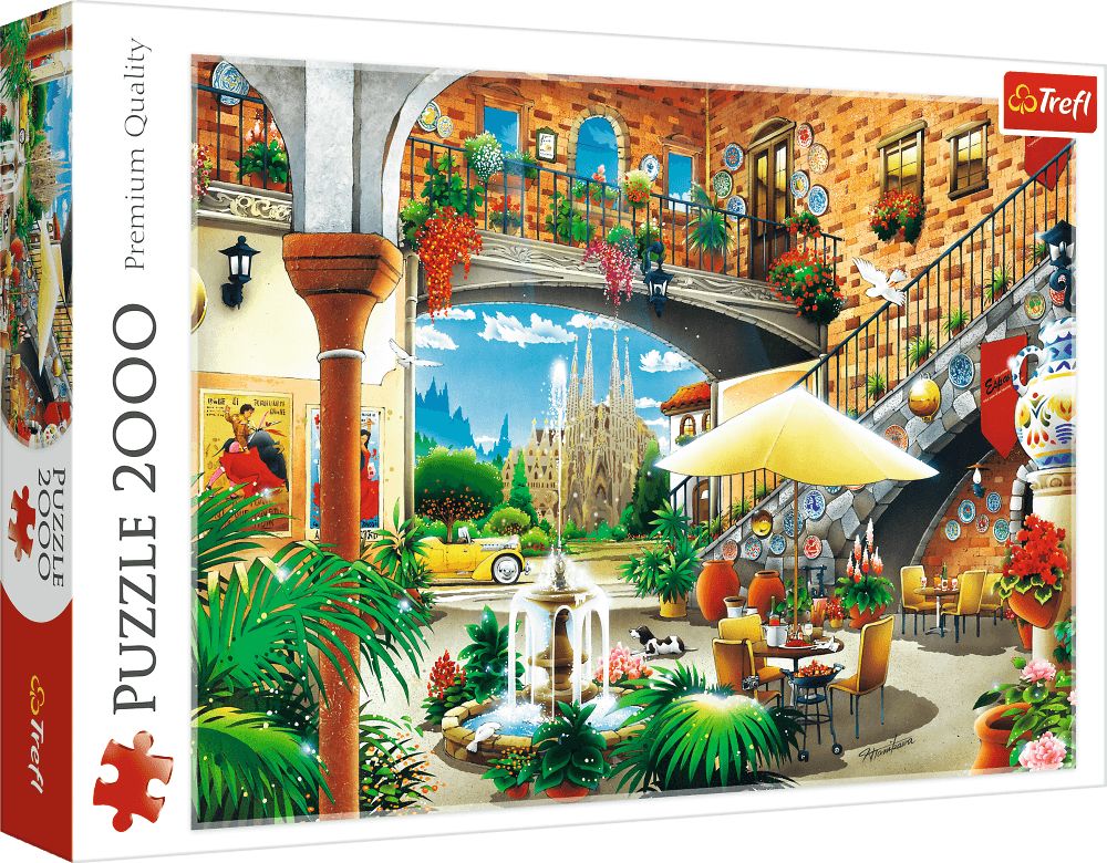 Trefl Puzzle 2000 View of Barcelona puzle, puzzle