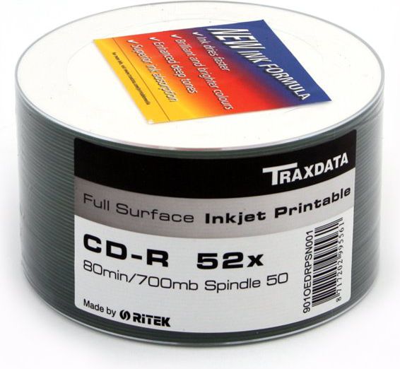 Traxdata CD-R 700 MB 52x 50 sztuk (901OEDRPSN001) 901OEDRPSN001 (8717202995561) matricas