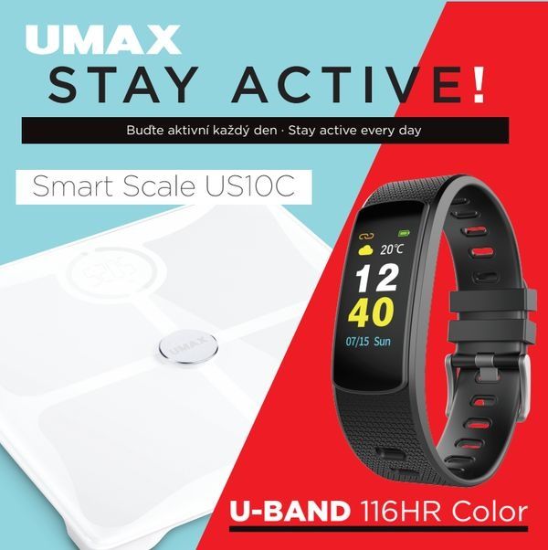 Waga lazienkowa Umax Stay Active (UB604) UB604 (8595142717180) Svari