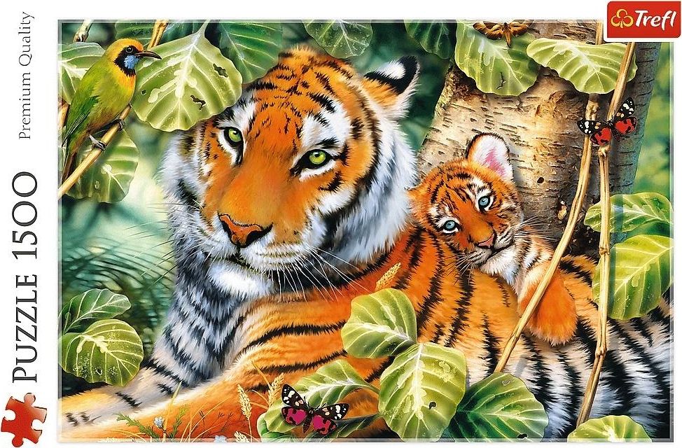 Trefl Puzzle 1500 Dwa tygrysy 341101 (5900511261592) puzle, puzzle