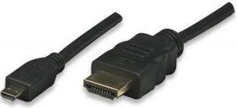 Techly HDMI kabel High Speed mit Ethernet-Micro D 3m schwarz kabelis, vads