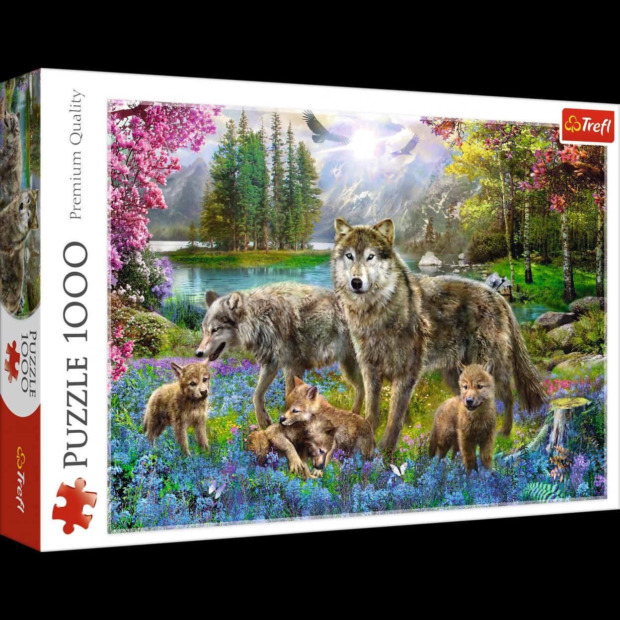 Trefl Puzzle 1000 Wolf family puzle, puzzle