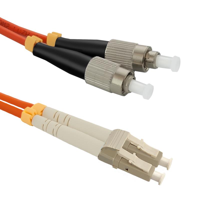 Optic patchcord LC/UPC-  FC/UPC MM 50/125 OM2 2m kabelis, vads