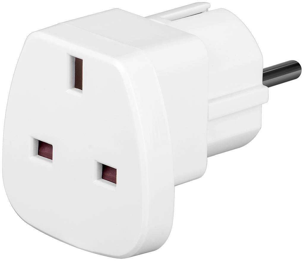 Techly Power plug adapter UK/EU 13A, UK/BS - CEE 7/7 white aksesuārs portatīvajiem datoriem