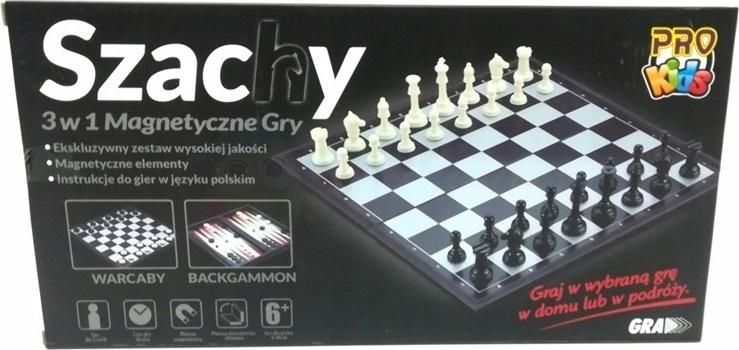 Pro Kids Szachy 3w1 Magnetyczne 319668 (5902666691774) galda spēle