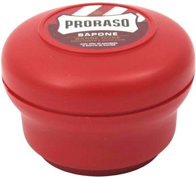 Proraso Red Soap for shaving hard beard in a comfortable plastic crucible 150 ml kosmētika ķermenim