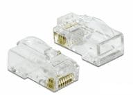 Netzwerkanschluss - RJ-45 (M) - UTP - 5 - 6.5 mm - CAT 6 - durchsichtig (Pack... datortīklu aksesuārs