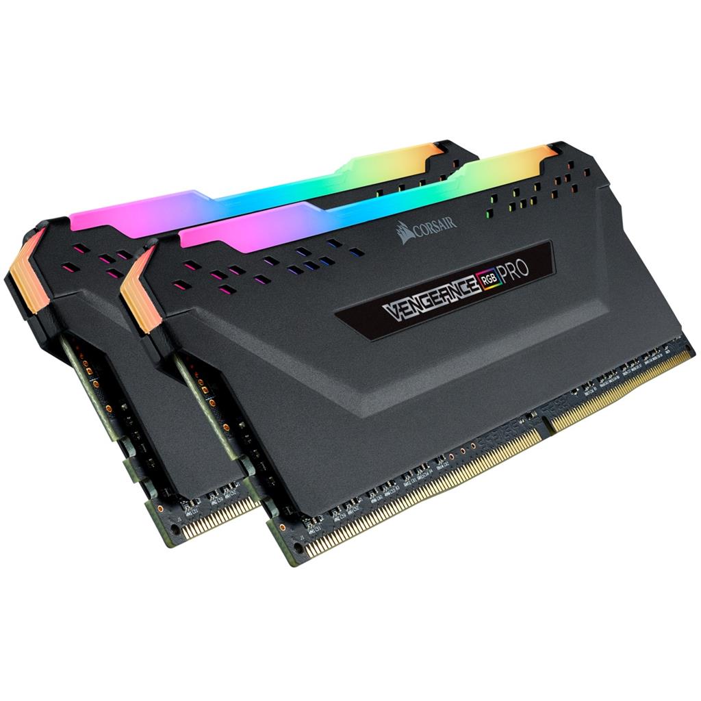 Corsair VENGEANCE RGB PRO, 16GB (2 x 8GB), DDR4, DRAM, 3200MHz, C16, Black operatīvā atmiņa