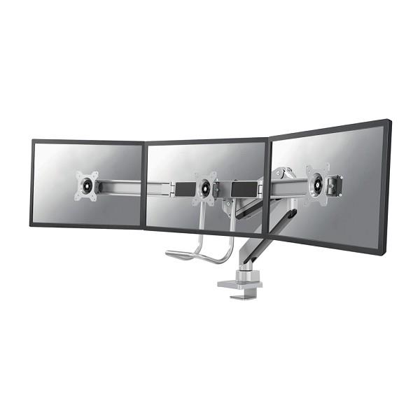 NeoMounts Full Motion DualDesk Mnt - Sil at screen desk mount,  8717371447502