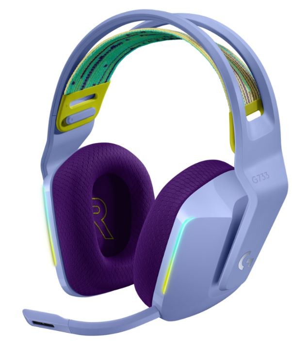 G733 Wireless Lightspeed Headset Lilac 981-000890 austiņas