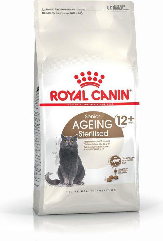 Royal Canin Ageing Sterilised 12+ 4 kg kaķu barība