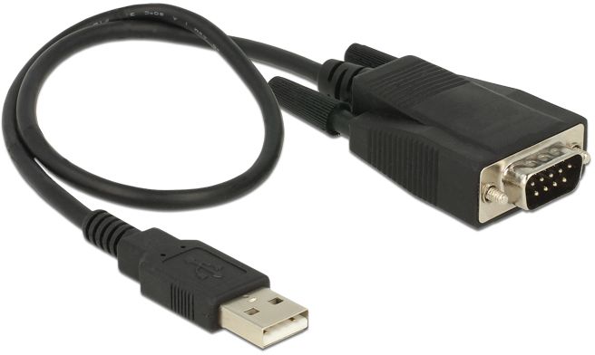 DELOCK Adapter USB Type-A -> Seriell RS232 DB9-St ESD  35cm kabelis, vads