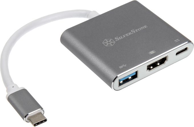 Silverstone SST-EP08C USB 3.1 Typ-C Adapter - silber aksesuārs datorkorpusiem