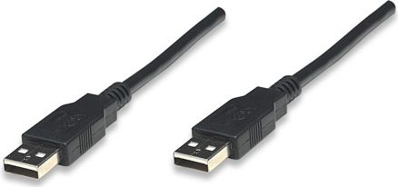 Manhattan USB 2.0 Anschluskabel 1,8m A-Stecker/A-Stecker USB kabelis