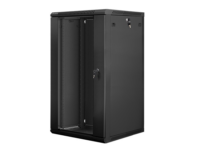 Wall-Mounted Rack 19''   22U 600X600mm black Serveru aksesuāri