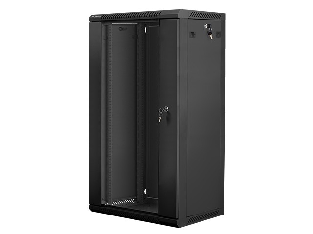 Wall-Mounted Rack 19''   22U 600X450mm black Serveru aksesuāri