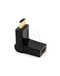 Adapter cznik nastawny 180st. Akyga AK-AD-40 HDMI - HDMI M-F adapteris