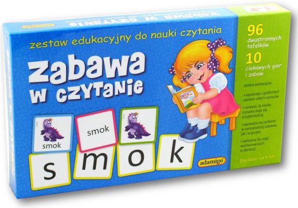 Adamigo Zestaw Edukacyjny Zabawa Czytanie - 6069 6069 (5902410006069) galda spēle