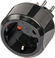 Brennenstuhl Power plug adapter Type J  (CH) Black CH/Aufsatz DE adapteris