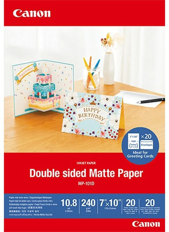 Canon MP-101 D 7x10 , 20 Sheets Double sided Matte Paper, 240 g papīrs