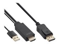 HDMI to DisplayPort Converter Cable - Videokabel - HDMI, USB (nur Strom) adapteris