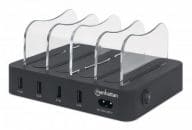 MANHATTAN 4-Port USB-Ladestation USB-A-Ports  2,4 A/5 V 34 W Baterija