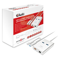 CLUB3D USB3.0 > HDMI + RJ45 + 2xUSB3.0