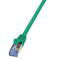LogiLink CAT6A 0.25m green tīkla kabelis