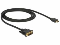 DeLOCK 85582 1m HDMI Type A (Standard) DVI-D black Video Cable Adapter (85582) kabelis, vads