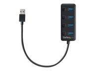 STARTECH 4-PORT USB 3.0 HUB WITH ON/OFF WITH INDIVIDUAL ON/OFF SWITCHES KVM komutators