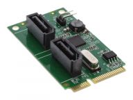 Mini-PCIe 2.0 2x SATA Schnittstellenkarte/Adapter Eingebaut (66907) Serveru aksesuāri