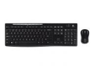 Logitech MK270 Combo Belgium Wireless, Black  5099206039308 klaviatūra