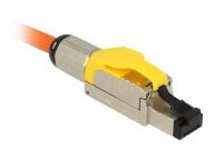 DELOCK RJ45 Stecker feldkonfektionierb. Cat6A Metall gesch. adapteris